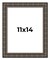 11x14 Modern Bamboo Picture Frame with UV-Resistant Acrylic & Acid Free Backing, Available in 5 Finishes - Gold, Silver, Brown, Black, and Natural